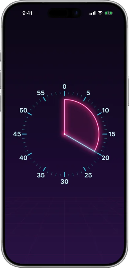 Otso's Neon face on iPhone