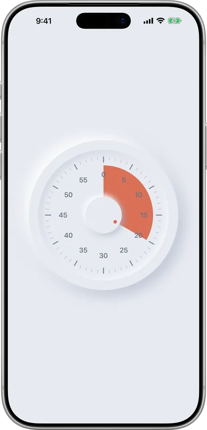 Otso's Neumorph face on iPhone: soft, sculpted, quiet
