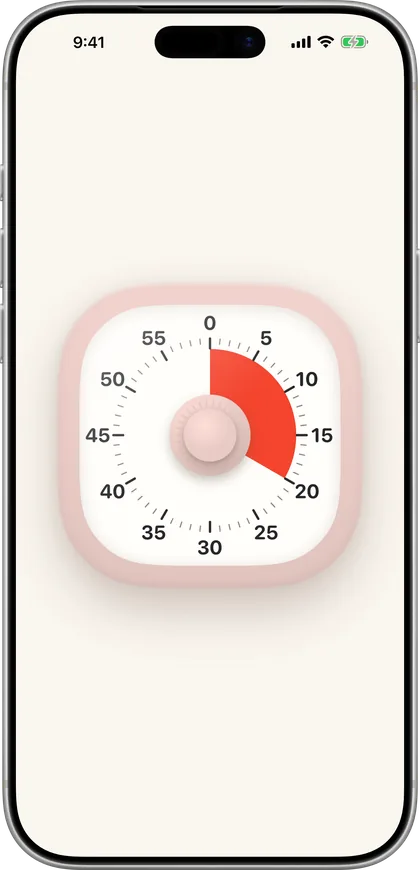 Otso's Pastel face on iPhone: candy-soft toy, knurled knob