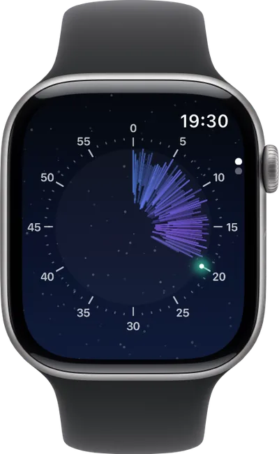 Otso's Aurora face on Apple Watch